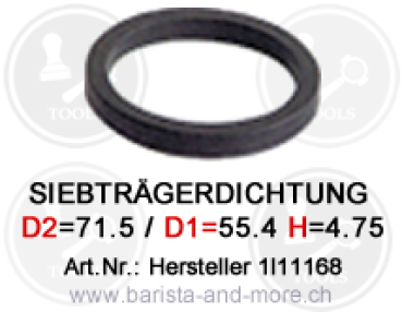 Siebträgerdichtung Ascaso original (73x57,4x8,3mm)